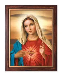obraz-swiety-serce-maryi-rama-drewniana-ze-zlotym-paskiem-20-cm-x-25-cm