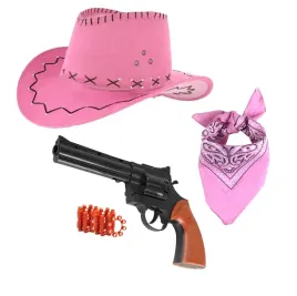 zestaw-stroj-kowbojki-kapelusz-rozowy-dzieciecy-bandama-rewolwer-kapiszony
