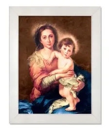 obraz-religijny-matka-boza-i-dzieciatko-jezus-rama-biala-30-cm-x-40-cm