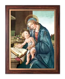rysunek-matka-boza-i-dzieciatko-jezus-rama-ze-zlotym-paskiem-30-x-40-cm