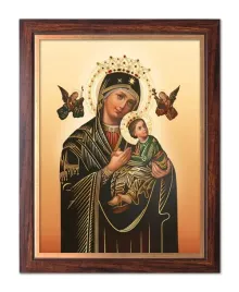 obraz-matka-boza-nieustajacej-pomocy-rama-ze-zlotym-paskiem-30-x-40-cm