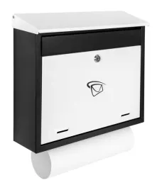 skrzynka-na-z-tuba-listy-ulotki-pocztowa-c4-tuba-bialo-czarna-black-and-white