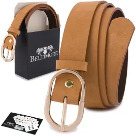 skorzany-pasek-damski-do-spodni-sukienki-skora-camel-zamsz-3-cm-beltimore