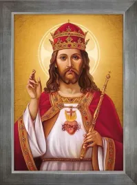 obraz-religijny-chrystus-krol-rama-srebrna-50-cm-x-70-cm