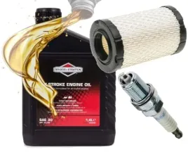olej-sae30-filtr-powietrza-swieca-traktorka-briggs