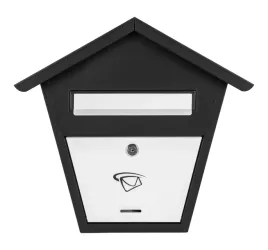 skrzynka-na-listy-ulotki-pocztowa-b6-domek-bialo-czarna-black-and-white