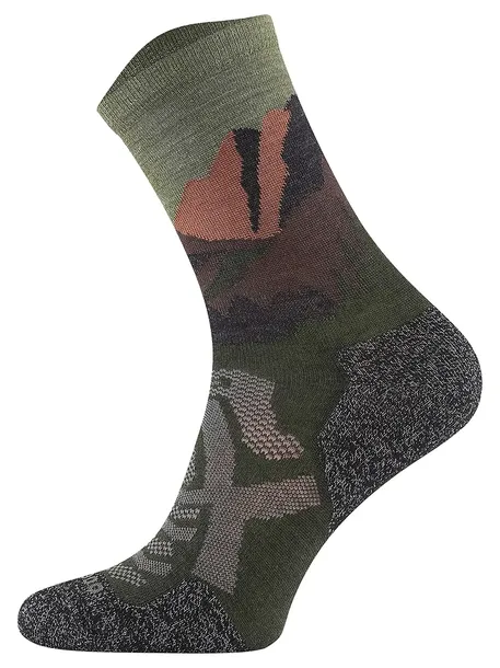 Skarpety trekkingowe ALPINE HILLS 70% MERINO Performance Khaki 39-42