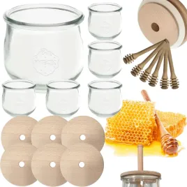 sloiki-na-miod-weck-zestaw-sloikow-do-miodu-z-nabierakiem-580ml-w5-6szt-eko