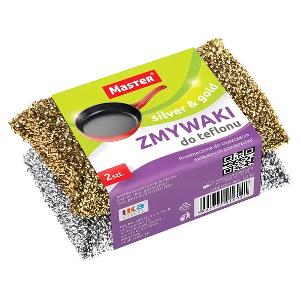 MASTER ZMYWAK DO TEFLONU CZYŚCIK DO MYCIA DELIKATNYCH POWIERZCHNI 2 SZT.