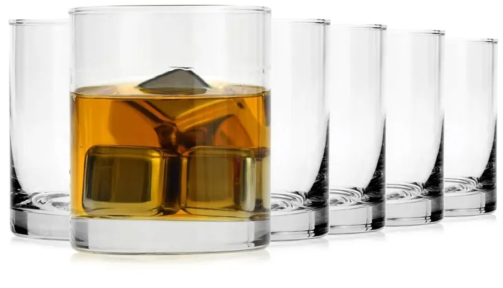 6-szklanek-niskich-do-whisky-250-ml-basic-krosno-seria-basic-waga-z-opakowaniem-1-kg
