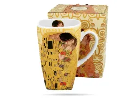 kubek-kwadratowy-klimt-pocalunek-ecru-630-ml-porcelana-na-prezent-duo