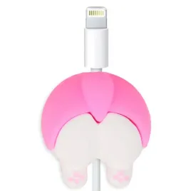 zabezpieczenie-oslona-na-kabel-ladowarke-sluchawki-piesek-pupa-rozowy