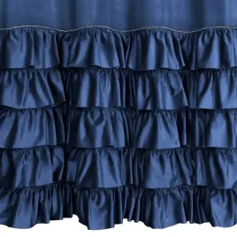 zaslona-gotowa-carli-140x250-granatowa-falbanki-cyrkonie-glamour-welwet