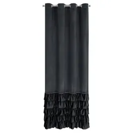 zaslona-gotowa-carli-140x250-czarna-falbany-cyrkonie-glamour-welwet