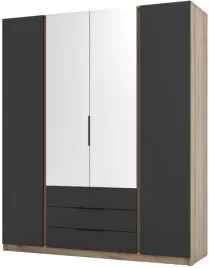 szafa-kaja-200cm-2f-2-lustra-3s-drzwi-szuflady-polki-czarny-dab-evoke