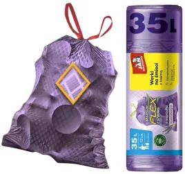 worki-na-smieci-35l-12-szt-super-wytrzymale-ze-sciagaczem-lawendowe