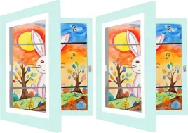 2x-ramka-artystyczna-na-rysunki-dzieci-a4-otwierana-ramka-na-zdjecia