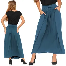 moraj-spodnica-damska-maxi-elegancka-z-kieszeniami-dluga-wiskozowa-s