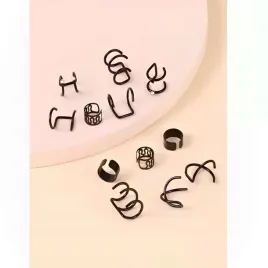 zestaw-kolczyki-nausznice-czarne-6-par-stalowe