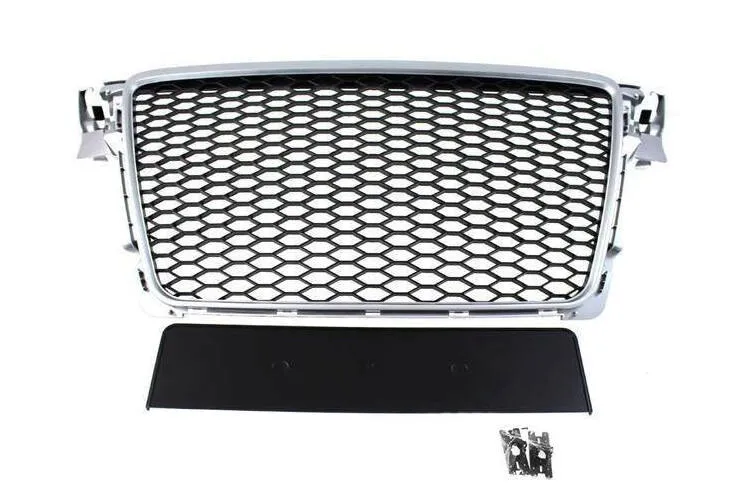 grill-audi-a4-b8-rs-style-silver-black-pdc-stan-nowy