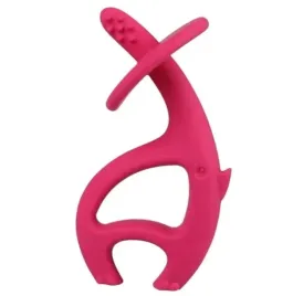 mombella-gryzak-silikonowy-slonik-dancing-elephant-dark-pink