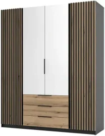 szafa-kaja-2lam-2-lustro-3s-szafa-200cm-szuflady-lamele-dab-evoke-czarny