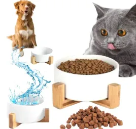 miska-dla-psa-kota-m-z-podkladka-miseczka-ceramiczna-51-biala