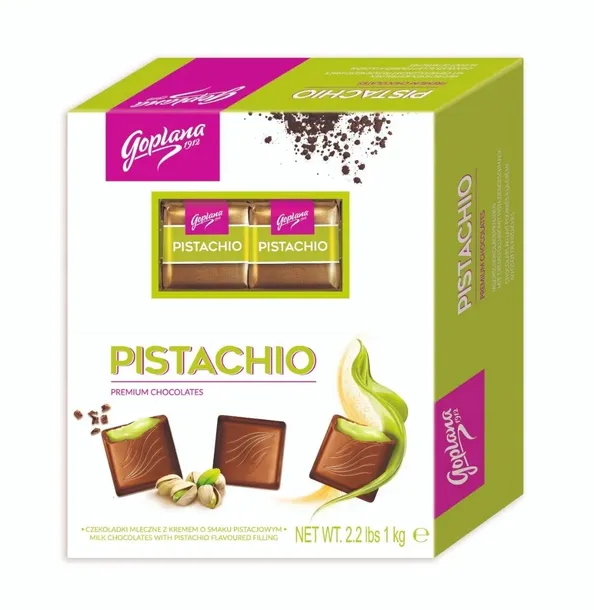 Goplana Cukierki Czekoladki z klasą Pistacjowe Pistachio 1kg