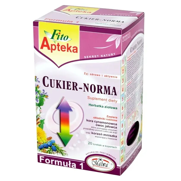 Fito Apteka Herbata ziołowa Cukier Norma 20 torebek