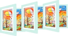 3x-ramka-artystyczna-na-rysunki-dzieci-a4-otwierana-ramka-na-zdjecia