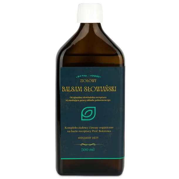 Balsam Słowiański Ziołowy Zakwas Bołotowa Żołądkowy Zgaga Refluks 500 ml