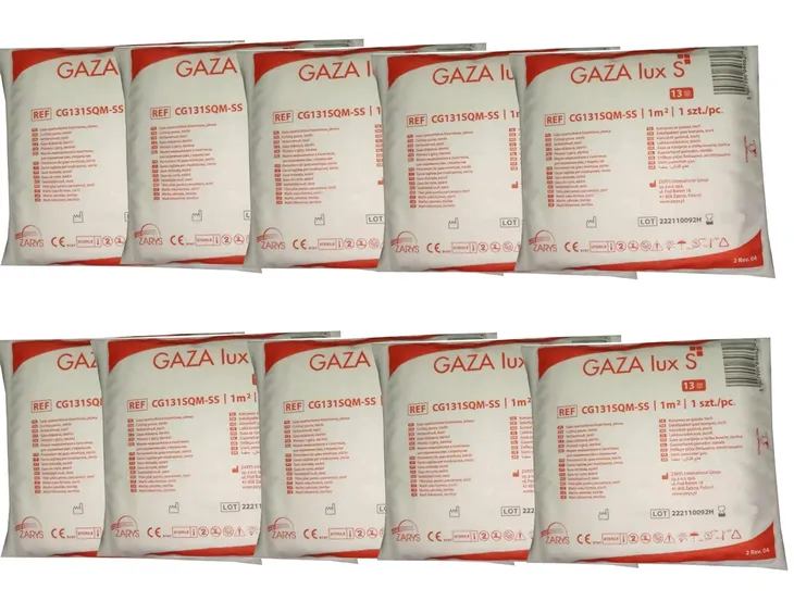 GAZA OPATRUKOWA JAŁOWA ZARYS 1m2 10 sztuk