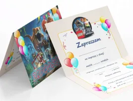 zaproszenie-lego-jurassic-world-owen-na-urodziny-dziecka-koperta-gratis