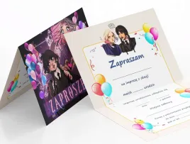 zaproszenie-wednesday-addams-na-urodziny-dziecka-koperta-gratis