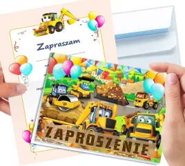 zaproszenie-koparka-walec-wywrotka-na-urodziny-dziecka-koperta