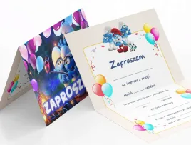 zaproszenie-smerfy-na-urodziny-dziecka-koperta-gratis
