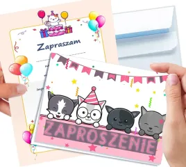 zaproszenie-koty-na-urodziny-dziecka-koperta-gratis