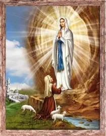obraz-matka-boza-z-lourdes-rama-brazowa-z-przetarciami-50-cm-x-70-cm