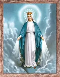 obraz-matka-boza-niepokalana-rama-brazowa-z-przetarciami-20-cm-x-25-cm