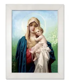 obraz-swiety-matka-boza-z-dzieciatkiem-jezus-rama-biala-20-cm-x-25-cm