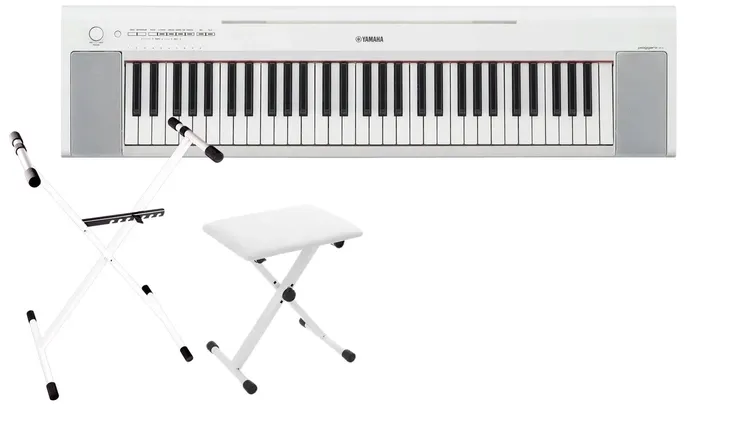 YAMAHA NP-15 WH BIAŁE PIANINO DO NAUKI GRY + KURS