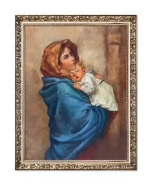 obraz-matka-boza-cyganka-z-dzieciatkiem-rama-z-ornamentem-20-cm-x-25-cm