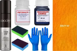 zolty-zestaw-renowacja-skory-zamszu-nubuku-farba-renoskor-lakier-zmywacz