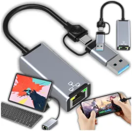 karta-sieciowa-usb-c-usb-a-adapter-rj45-zewnetrzna-1000-mbps-przejsciowka