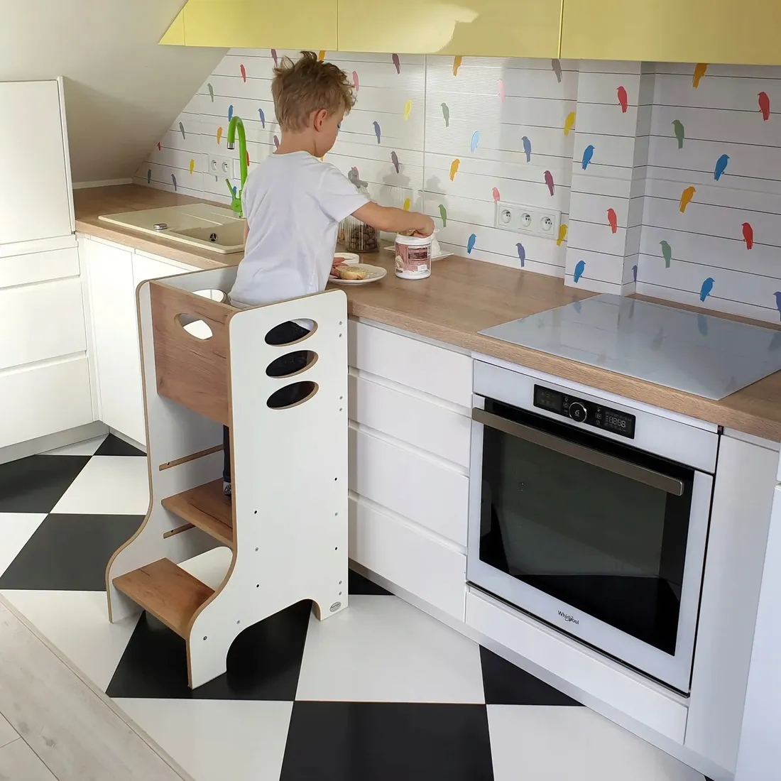 kitchen-helper-pomocnik-kuchenny-bialy-dab-kh-320-stan-nowy