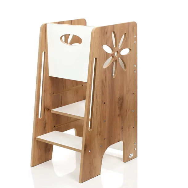 Kitchen Helper pomocnik kuchenny Montessori dębowo-biały KH-350