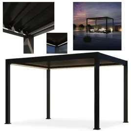 pergola-tarasowa-led-3x4-elektryczna-ogrodowa-deluxe-pro-oswietlenie-braz