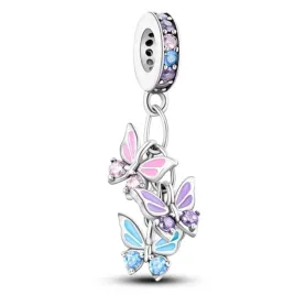 zawieszka-srebro-925-charms-koralik-kolorowe-motyle