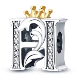 zawieszka-srebro-925-charms-koralik-korona-litera-h