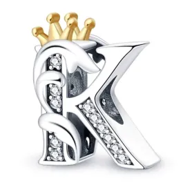 zawieszka-srebro-925-charms-koralik-korona-litera-k